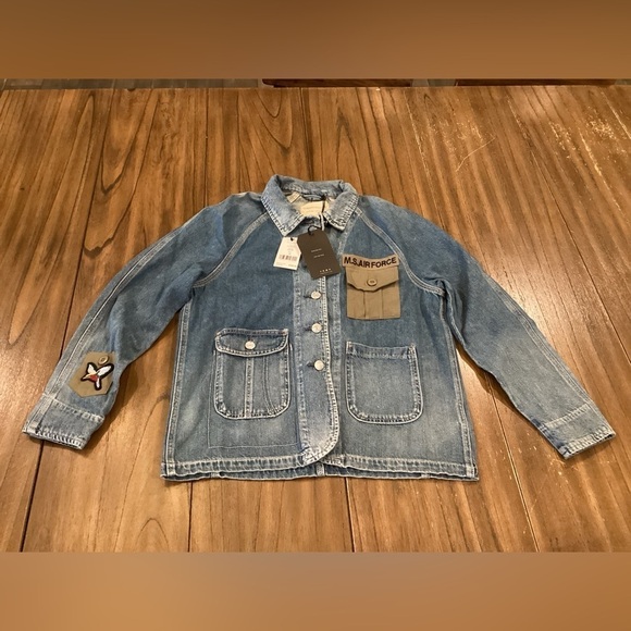 Revolve Current/Elliott The Liberator denim Jean jacket in Sublime xs nwt - Picture 3 of 10